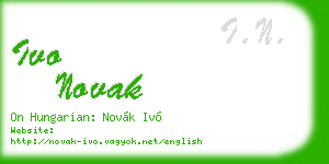 ivo novak business card
